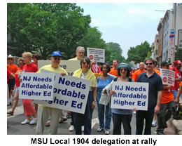 MSU Local 1904 at rally
